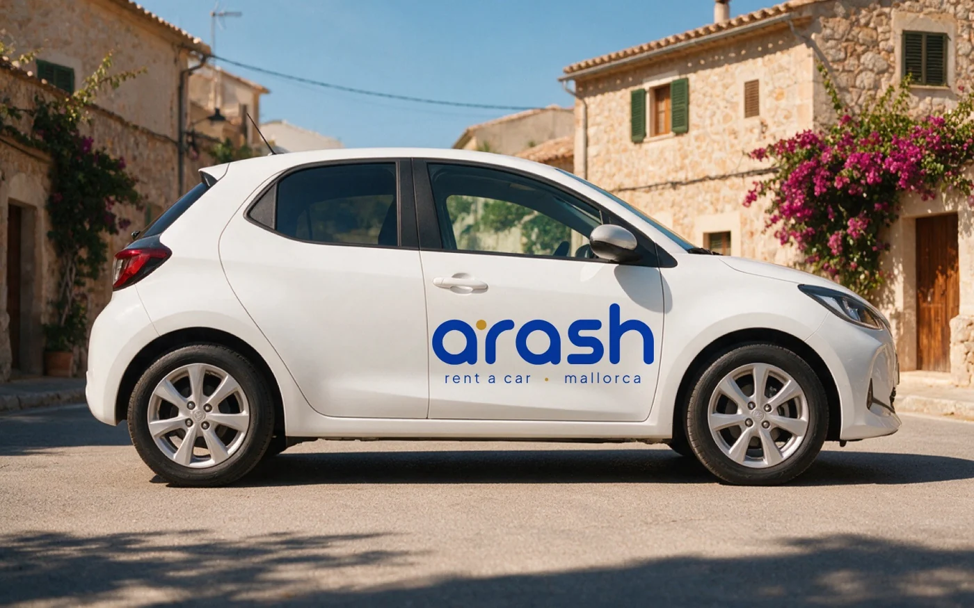 Aplicación de la marca de Arash Rent a Car