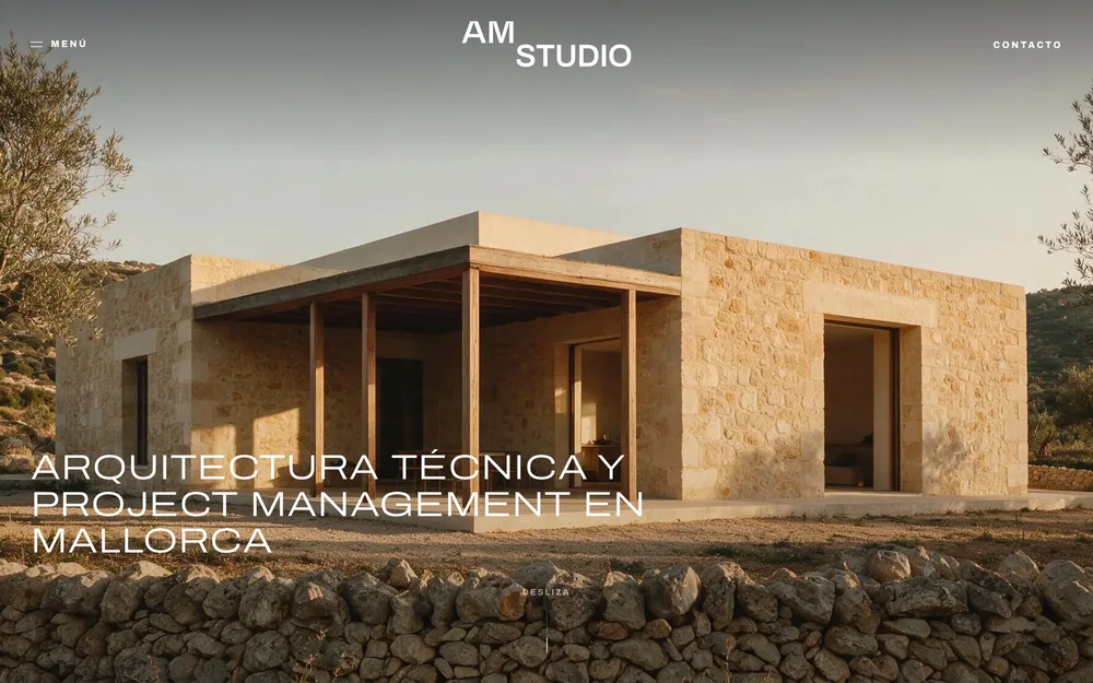 Diseño web para AM Studio