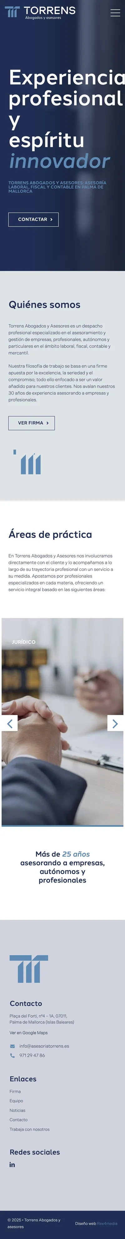 Torrens Abogados y Asesores en el móvil