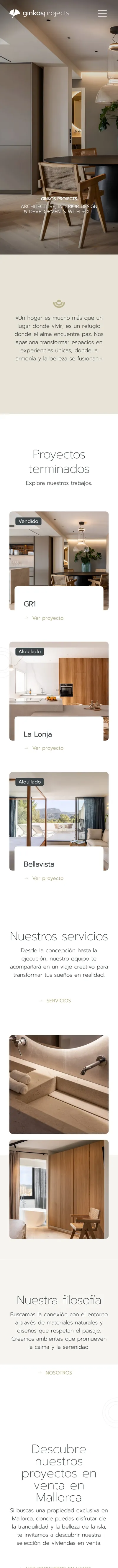 Ginkos Projects en el móvil