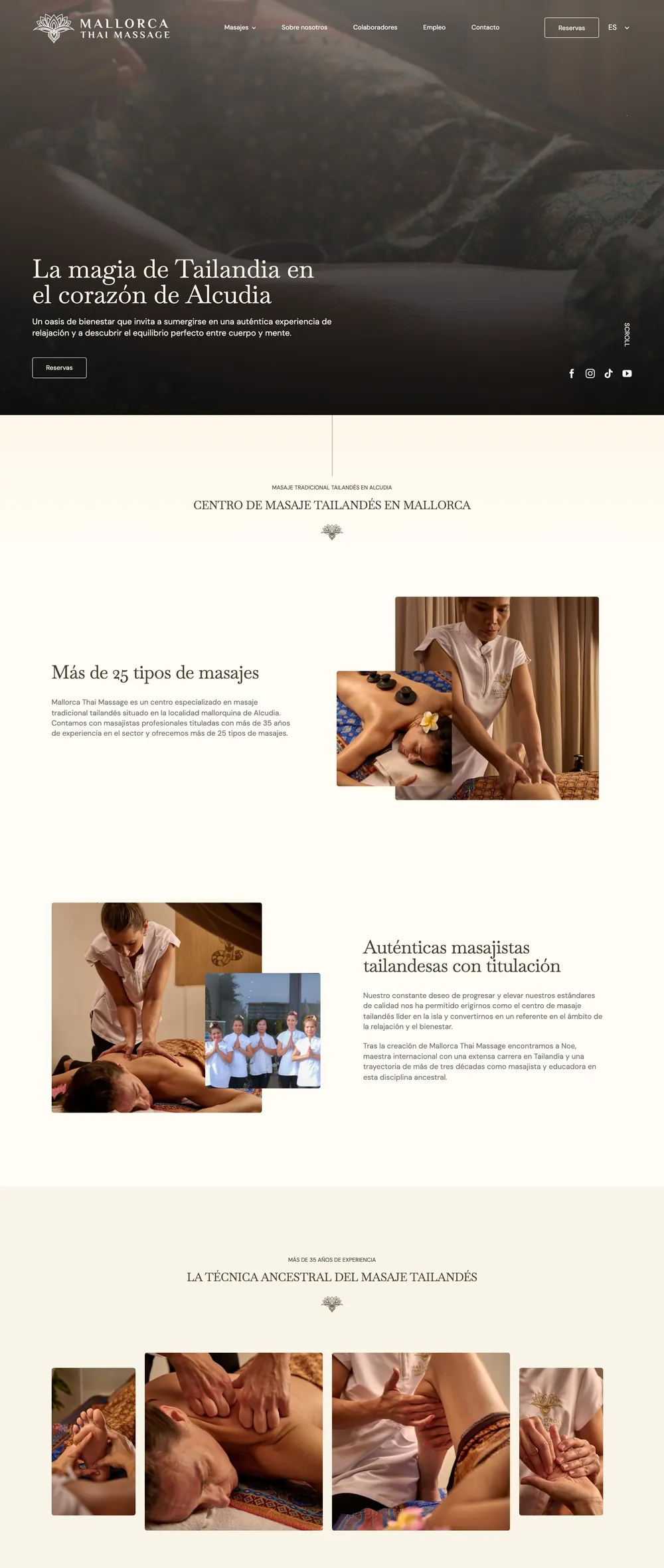 Página completa de Mallorca Thai Massage
