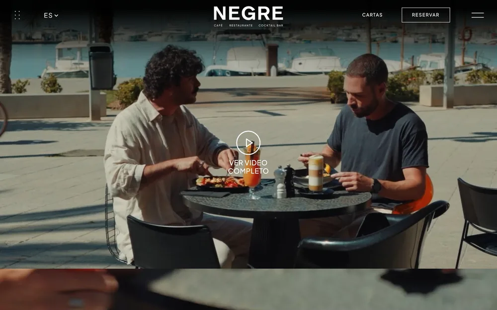 Diseño web Negre Restaurant
