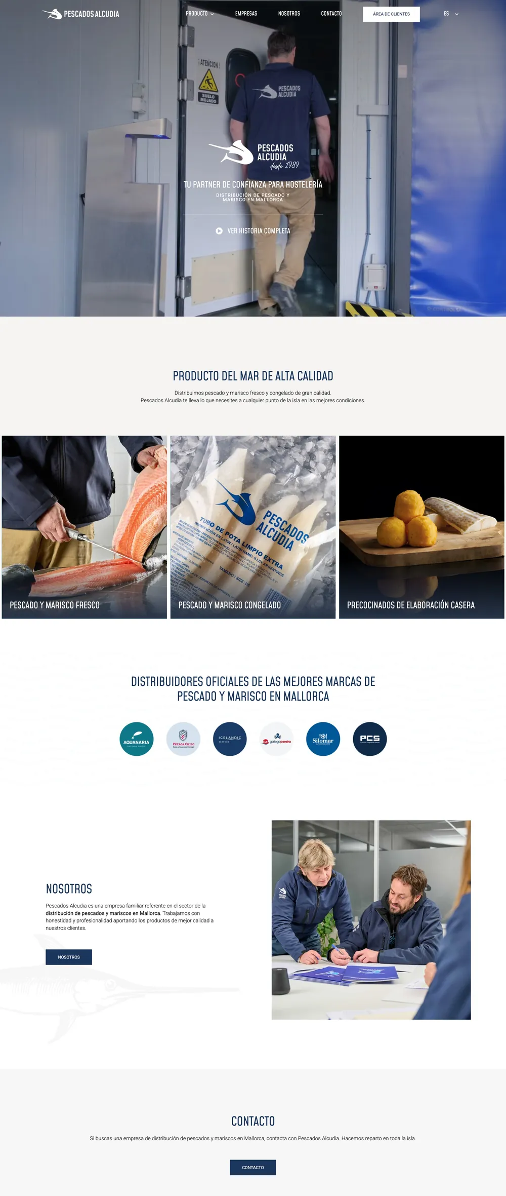 Página completa de Pescados Alcudia