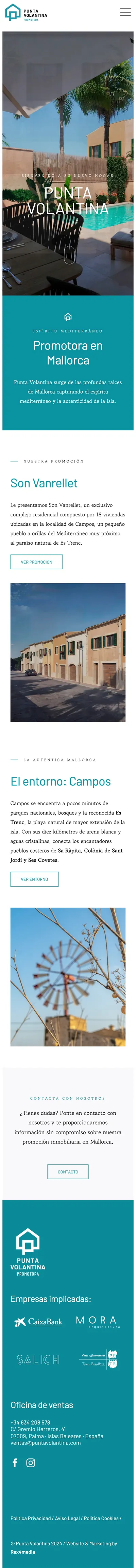 Punta Volantina en el móvil