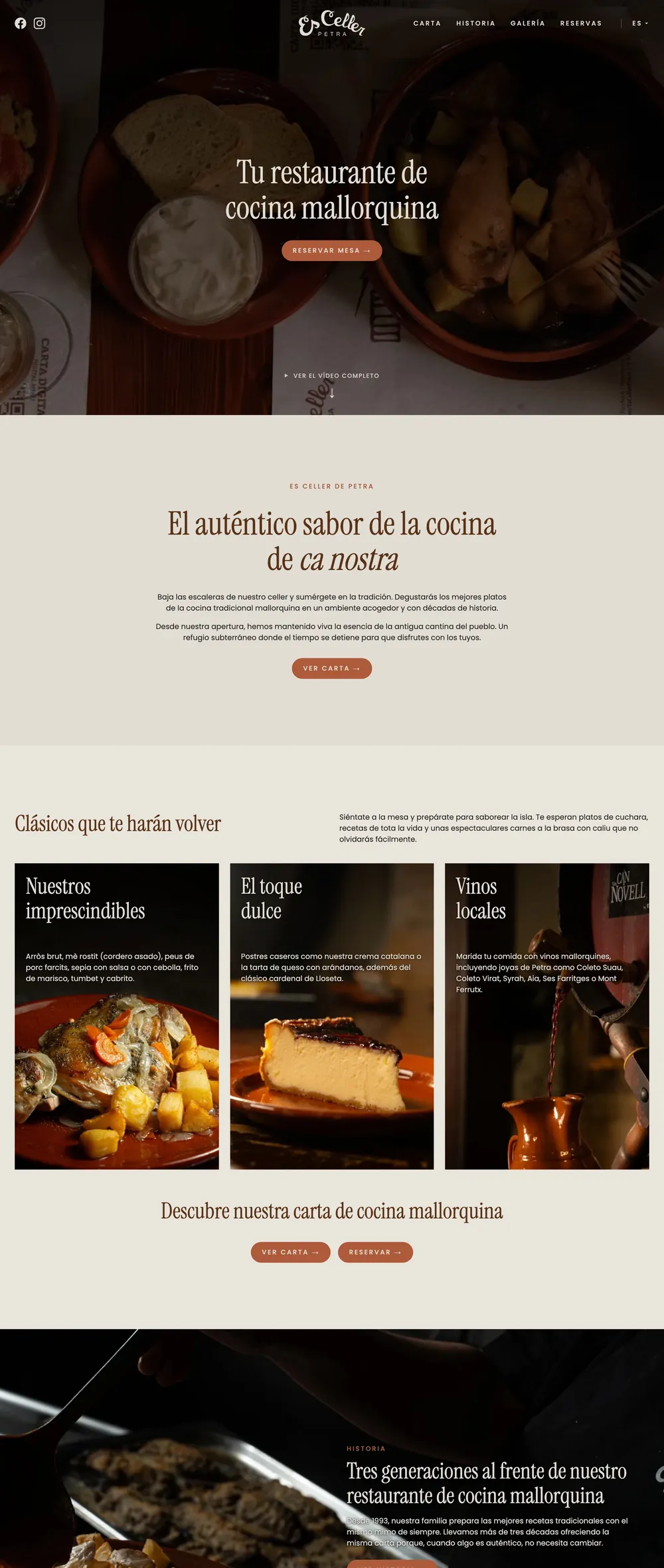 Página completa de Es Celler