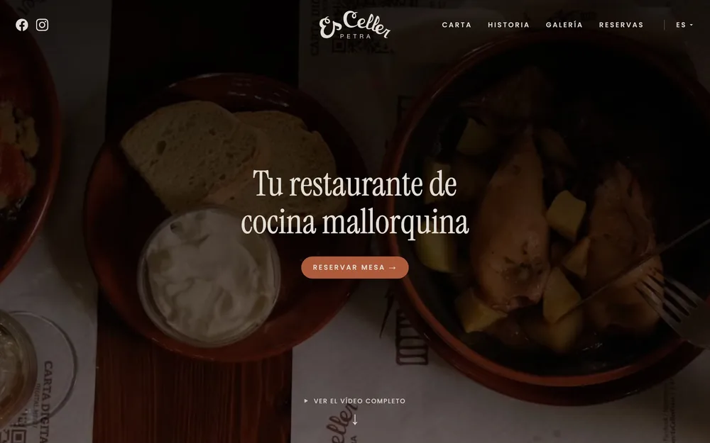 Diseño web Es Celler